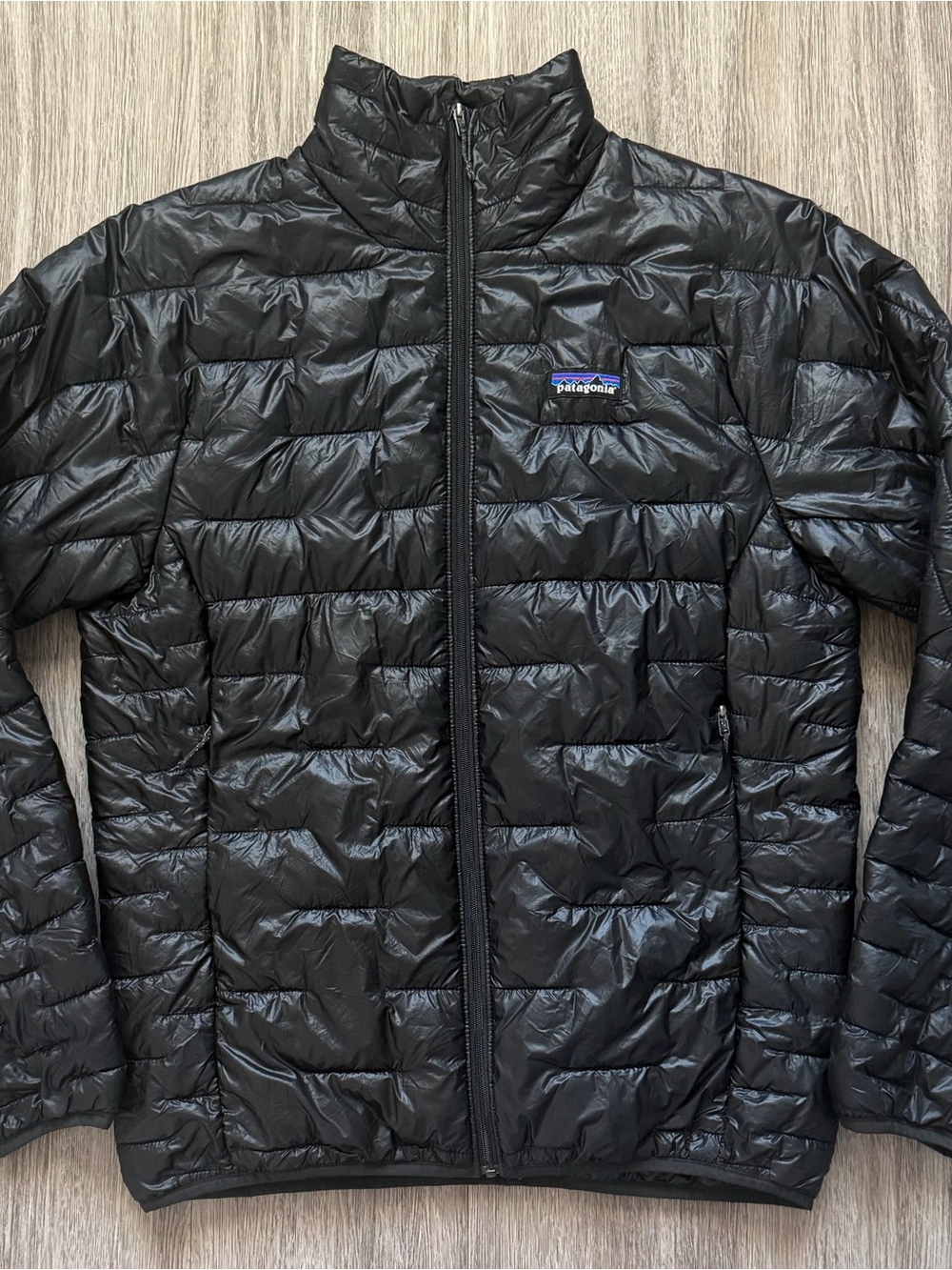 Patagonia Micro Puff Jacket Mens Small (Womens Medium) Black Puffer Jacket